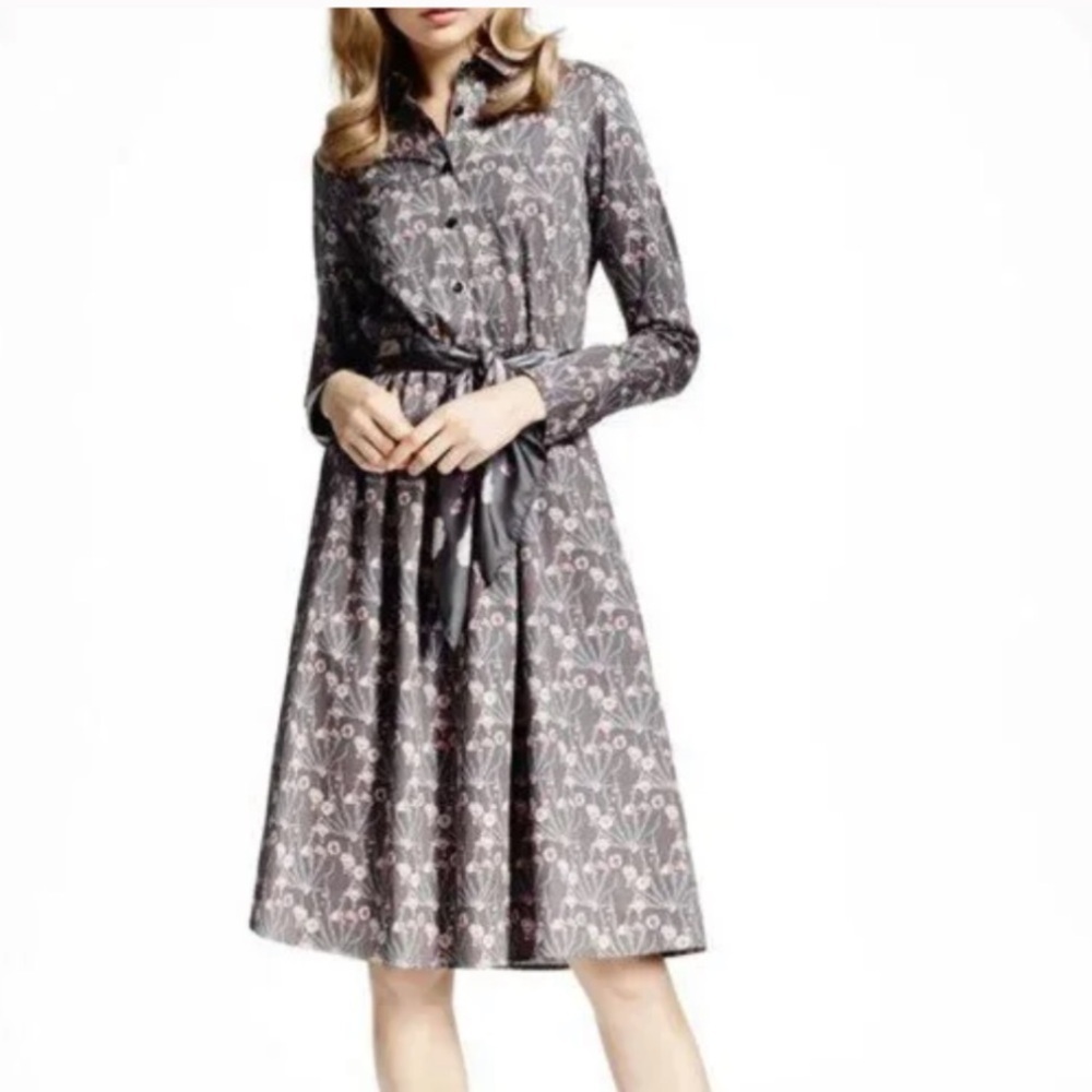 Brooks Brothers Cherry Blossom Poplin Dress Size 4P